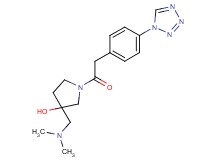3-[(dimethylamino)methyl]-1-{[4-(1H-tetrazol-1-yl)phenyl]acetyl}pyrrolidin-3-ol formate