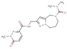 N,N-dimethyl-2-({[(1-methyl-6-oxo-1,6-dihydropyridazin-3-yl)carbonyl]amino}methyl)-7,8-dihydro-4H-pyrazolo[1,5-a][1,4]diazepine-5(6H)-carboxamide
