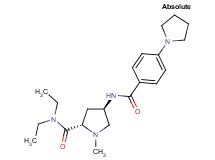 (4R)-N,N-diethyl-1-methyl-4-[(4-pyrrolidin-1-ylbenzoyl)amino]-L-prolinamide