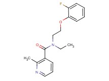 N-ethyl-N-[2-(2-fluorophenoxy)ethyl]-2-methylnicotinamide
