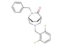 (1S*,5R*)-6-benzyl-3-(2,6-difluorobenzyl)-3,6-diazabicyclo[3.2.2]nonan-7-one