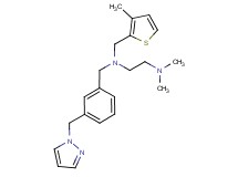N,N-dimethyl-N'-[(3-methyl-2-thienyl)methyl]-N'-[3-(1H-pyrazol-1-ylmethyl)benzyl]ethane-1,2-diamine