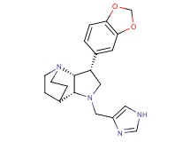 (3R*,3aR*,7aR*)-3-(1,3-benzodioxol-5-yl)-1-(1H-imidazol-4-ylmethyl)octahydro-4,7-ethanopyrrolo[3,2-b]pyridine