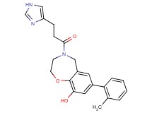 4-[3-(1H-imidazol-4-yl)propanoyl]-7-(2-methylphenyl)-2,3,4,5-tetrahydro-1,4-benzoxazepin-9-ol