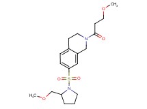 7-{[2-(methoxymethyl)pyrrolidin-1-yl]sulfonyl}-2-(3-methoxypropanoyl)-1,2,3,4-tetrahydroisoquinoline