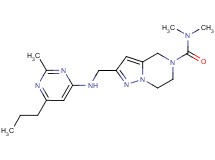 N,N-dimethyl-2-{[(2-methyl-6-propylpyrimidin-4-yl)amino]methyl}-6,7-dihydropyrazolo[1,5-a]pyrazine-5(4H)-carboxamide