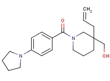 {3-allyl-1-[4-(1-pyrrolidinyl)benzoyl]-3-piperidinyl}methanol