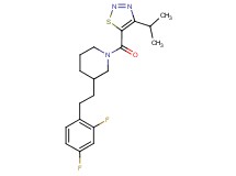 3-[2-(2,4-difluorophenyl)ethyl]-1-[(4-isopropyl-1,2,3-thiadiazol-5-yl)carbonyl]piperidine