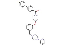 1-[3-({1-[(4'-fluoro-4-biphenylyl)carbonyl]-4-piperidinyl}oxy)benzyl]-4-(2-pyridinyl)piperazine