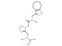N-(1,4,5,6,7,8-hexahydrocyclohepta[c]pyrazol-3-ylmethyl)-2-(5-{[isopropyl(methyl)amino]methyl}-1H-tetrazol-1-yl)-N-methylacetamide