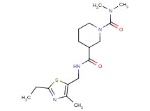 N~3~-[(2-ethyl-4-methyl-1,3-thiazol-5-yl)methyl]-N~1~,N~1~-dimethyl-1,3-piperidinedicarboxamide