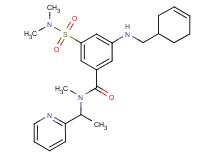 3-[(3-cyclohexen-1-ylmethyl)amino]-5-[(dimethylamino)sulfonyl]-N-methyl-N-[1-(2-pyridinyl)ethyl]benzamide