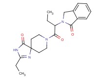 2-ethyl-8-[2-(1-oxo-1,3-dihydro-2H-isoindol-2-yl)butanoyl]-1,3,8-triazaspiro[4.5]dec-1-en-4-one