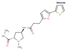 (4R)-N,1-dimethyl-4-({3-[5-(2-thienyl)-2-furyl]propanoyl}amino)-L-prolinamide