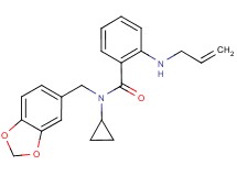 2-(allylamino)-N-(1,3-benzodioxol-5-ylmethyl)-N-cyclopropylbenzamide