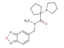 N-(2,1,3-benzoxadiazol-5-ylmethyl)-N-methyl-1-pyrrolidin-1-ylcyclopentanecarboxamide