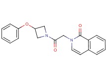 2-[2-oxo-2-(3-phenoxyazetidin-1-yl)ethyl]isoquinolin-1(2H)-one