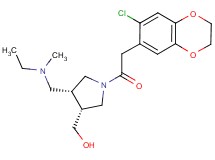 ((3R*,4R*)-1-[(7-chloro-2,3-dihydro-1,4-benzodioxin-6-yl)acetyl]-4-{[ethyl(methyl)amino]methyl}pyrrolidin-3-yl)methanol