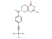 2-amino-7-[4-(3-hydroxy-3-methylbut-1-yn-1-yl)benzoyl]-5,6,7,8-tetrahydropyrido[3,4-d]pyrimidin-4(3H)-one