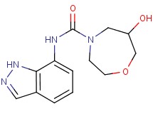 6-hydroxy-N-1H-indazol-7-yl-1,4-oxazepane-4-carboxamide