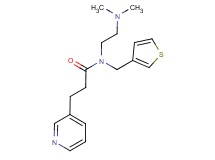 N-[2-(dimethylamino)ethyl]-3-pyridin-3-yl-N-(3-thienylmethyl)propanamide