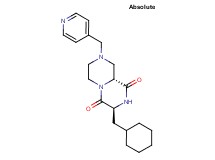 (3S,9aR)-3-(cyclohexylmethyl)-8-(4-pyridinylmethyl)tetrahydro-2H-pyrazino[1,2-a]pyrazine-1,4(3H,6H)-dione