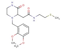 2-[1-(2,3-dimethoxybenzyl)-3-oxo-2-piperazinyl]-N-[2-(methylthio)ethyl]acetamide