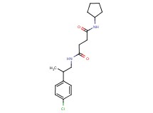 N-[2-(4-chlorophenyl)propyl]-N'-cyclopentylsuccinamide
