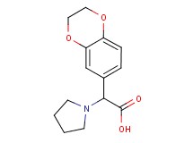 2,3-dihydro-1,4-benzodioxin-6-yl(pyrrolidin-1-yl)acetic acid