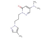 5-(dimethylamino)-2-[3-(4-methyl-1H-pyrazol-1-yl)propyl]pyridazin-3(2H)-one