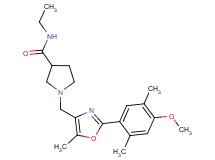 N-ethyl-1-{[2-(4-methoxy-2,5-dimethylphenyl)-5-methyl-1,3-oxazol-4-yl]methyl}pyrrolidine-3-carboxamide