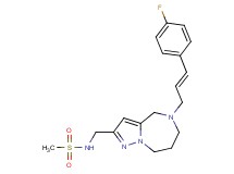 N-({5-[(2E)-3-(4-fluorophenyl)prop-2-en-1-yl]-5,6,7,8-tetrahydro-4H-pyrazolo[1,5-a][1,4]diazepin-2-yl}methyl)methanesulfonamide