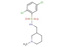 2,5-dichloro-N-[(1-methylpiperidin-3-yl)methyl]benzenesulfonamide