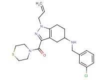 1-allyl-N-(3-chlorobenzyl)-3-(4-thiomorpholinylcarbonyl)-4,5,6,7-tetrahydro-1H-indazol-5-amine