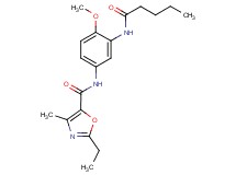2-ethyl-N-[4-methoxy-3-(pentanoylamino)phenyl]-4-methyl-1,3-oxazole-5-carboxamide