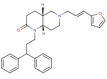 (4aR*,8aS*)-1-(3,3-diphenylpropyl)-6-[(2E)-3-(2-furyl)-2-propen-1-yl]octahydro-1,6-naphthyridin-2(1H)-one