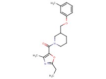 1-[(2-ethyl-4-methyl-1,3-oxazol-5-yl)carbonyl]-3-[(3-methylphenoxy)methyl]piperidine