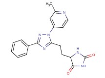 5-{2-[1-(2-methylpyridin-4-yl)-3-phenyl-1H-1,2,4-triazol-5-yl]ethyl}imidazolidine-2,4-dione