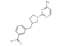 3-{[1-(4-methylpyrimidin-2-yl)pyrrolidin-3-yl]methyl}benzoic acid