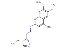 N-[2-(4-ethyl-4H-1,2,4-triazol-3-yl)ethyl]-6,7-dimethoxy-4-methylquinolin-2-amine