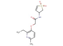 N-(1,1-dioxido-2,3-dihydro-3-thienyl)-2-[(2-ethyl-6-methylpyridin-3-yl)oxy]acetamide