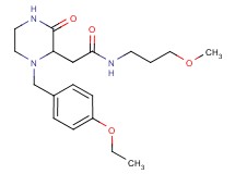2-[1-(4-ethoxybenzyl)-3-oxo-2-piperazinyl]-N-(3-methoxypropyl)acetamide