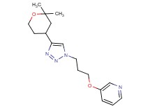 3-{3-[4-(2,2-dimethyltetrahydro-2H-pyran-4-yl)-1H-1,2,3-triazol-1-yl]propoxy}pyridine