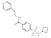 4-[(cyclobutylamino)sulfonyl]-N-[2-(4-pyridinyl)ethyl]benzamide