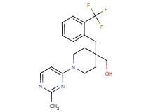 {1-(2-methylpyrimidin-4-yl)-4-[2-(trifluoromethyl)benzyl]piperidin-4-yl}methanol