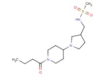 N-{[1-(1-butyrylpiperidin-4-yl)pyrrolidin-3-yl]methyl}methanesulfonamide