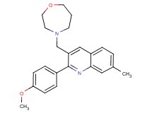 2-(4-methoxyphenyl)-7-methyl-3-(1,4-oxazepan-4-ylmethyl)quinoline