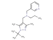 N-[(1-tert-butyl-3,5-dimethyl-1H-pyrazol-4-yl)methyl]-N-(pyridin-3-ylmethyl)propan-1-amine