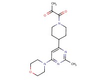 1-{4-[2-methyl-6-(4-morpholinyl)-4-pyrimidinyl]-1-piperidinyl}-1-oxoacetone