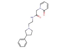 2-(2-oxopyridin-1(2H)-yl)-N-[2-(3-phenylpyrrolidin-1-yl)ethyl]acetamide